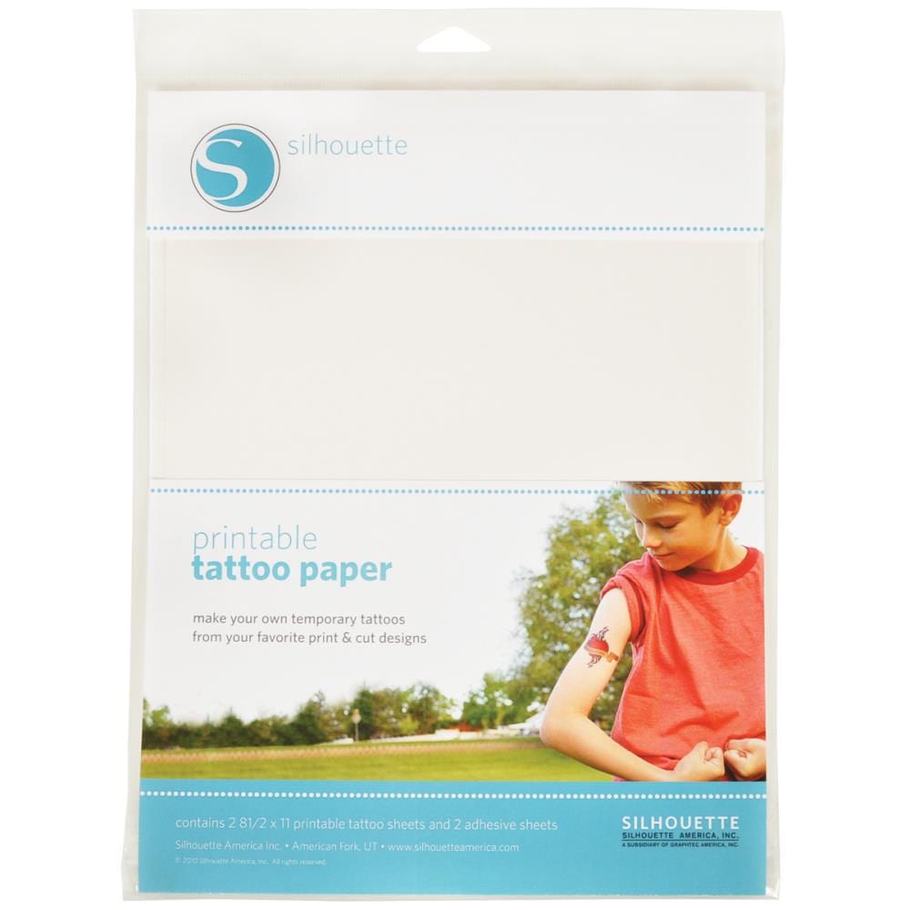 Silhouette Temporary Tattoo Paper 8.5"X11" 2/Pkg