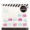 Heidi Swapp Calendar Memorydex File Cards & Tabbed Dividers 100/Pkg