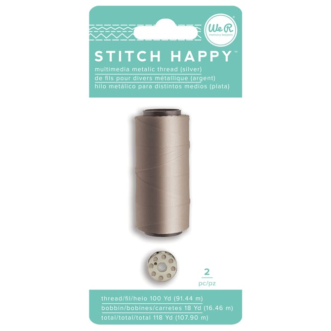 We R Stitch Happy Metallic Thread Silver