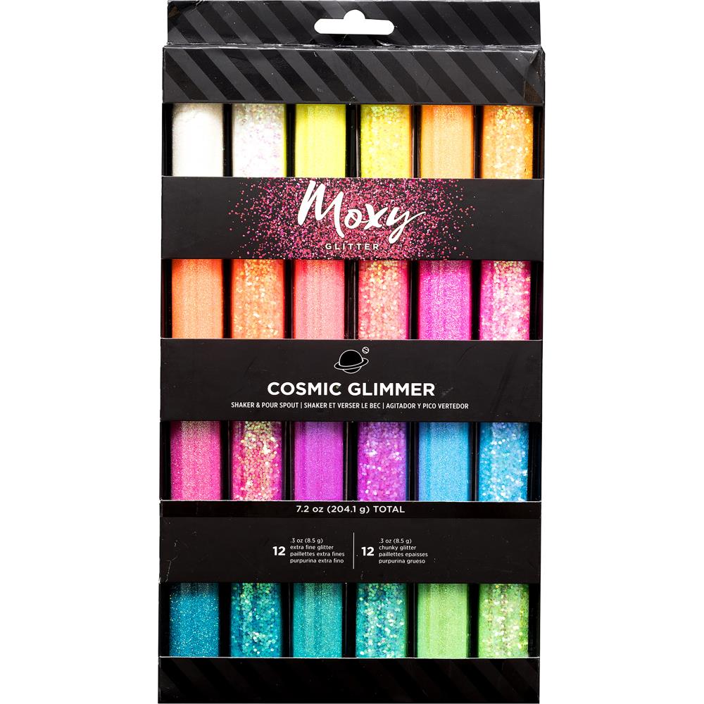 Moxy Fine & Chunky Glitter 24/Pkg Cosmic Shimmer