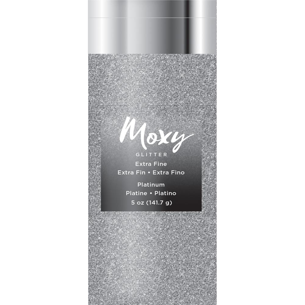 Moxy Extra Fine Glitter 5oz Platinum