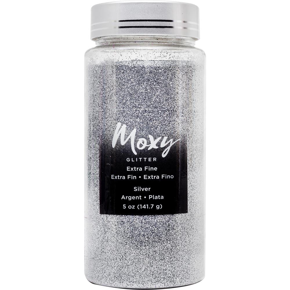 Moxy Extra Fine Glitter 5oz Silver