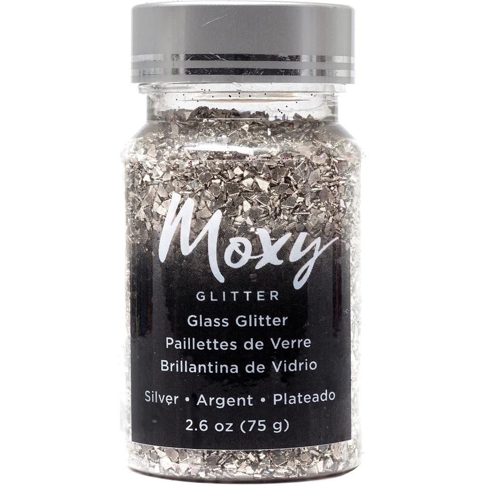 Moxy Glass Glitter 1.5oz Silver