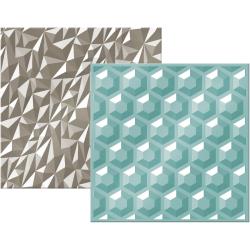 We R Next Level Embossing Folders 6"X6" 2/Pkg Gemstone