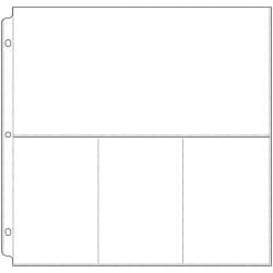 We R Ring Photo Sleeves 12"X12" 10/Pkg (3) 6"X4" & (1) 6"X12" Pockets