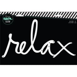 Heidi Swapp Neon Glow Wall Word Relax
