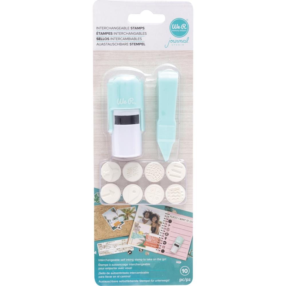 We R Memory Keepers Journal Self-Inking Stamp 8/Pkg