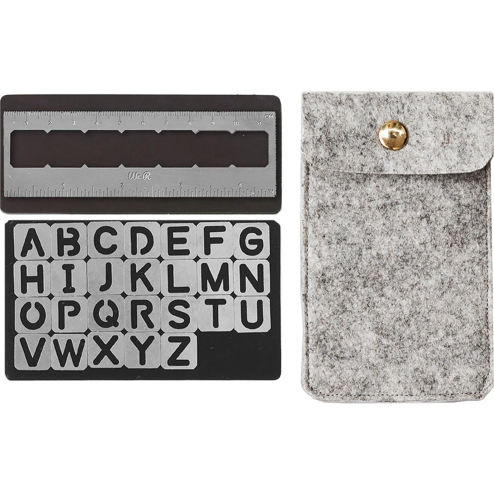 We R Memory Keepers Journal Magnetic Stencils Alphabet