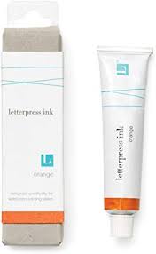 Orange Letterpress Ink 30 ml