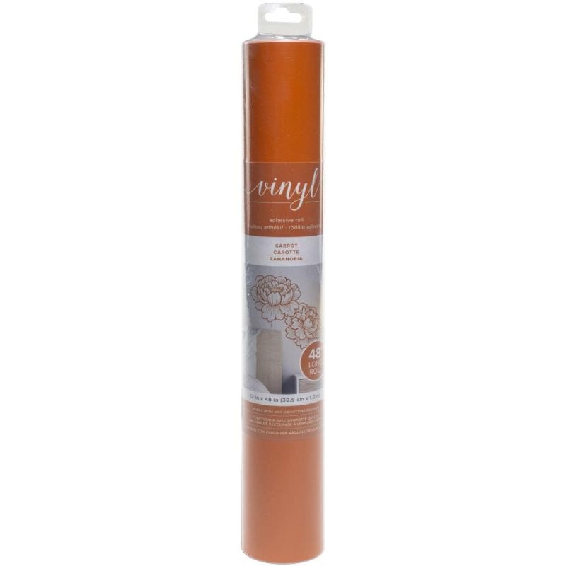 American Crafts Adhesive Vinyl 12"X48" Carrot