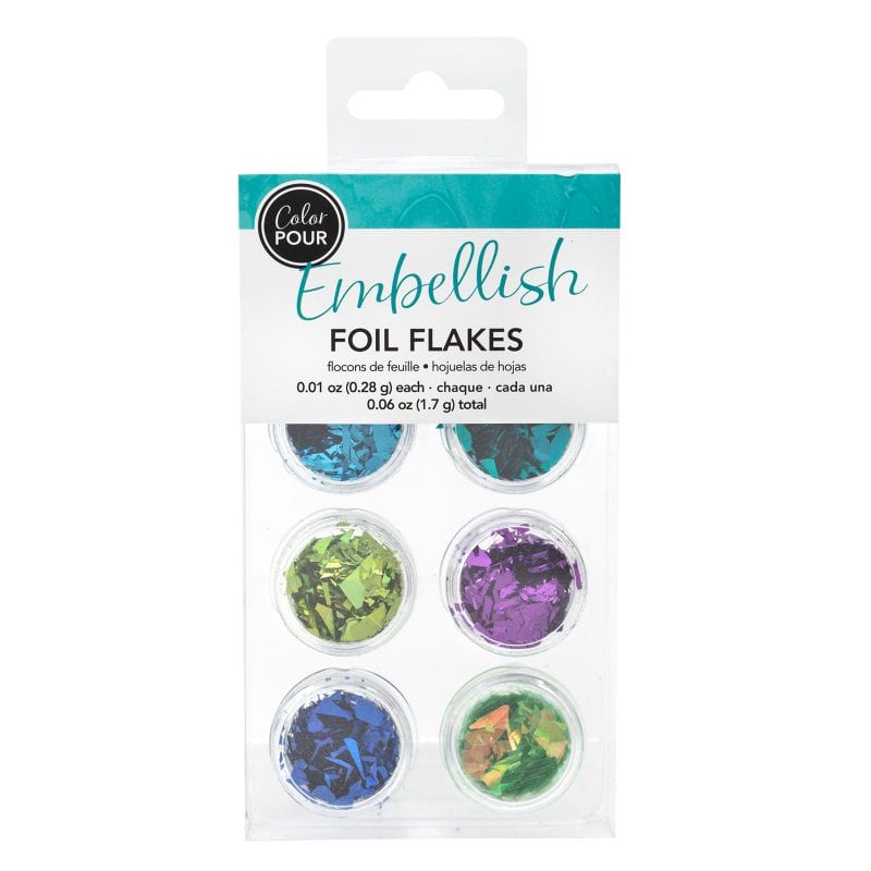 FOIL FLAKES AC COLOR POUR COOL EACH (6 PIECE)