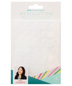 EMBOSSING FOLDER WR AT REVOLUTION AMY TANGERINE 2 PIECE