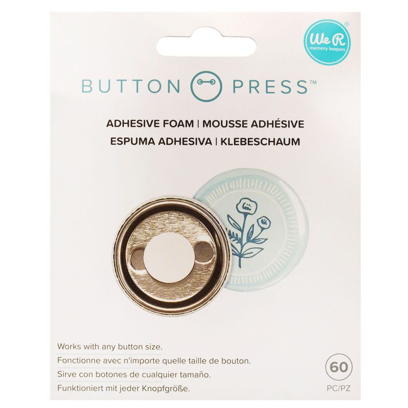 We R Memory Keepers Button Press Adhesive Foam 60/Pkg